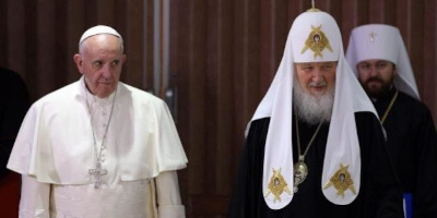 Papa Francesco con il patriarca Kyrill