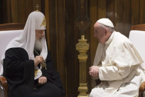 L'incontro tra il patriarca Kirill e papa Francesco a Cuba nel febbraio 2016